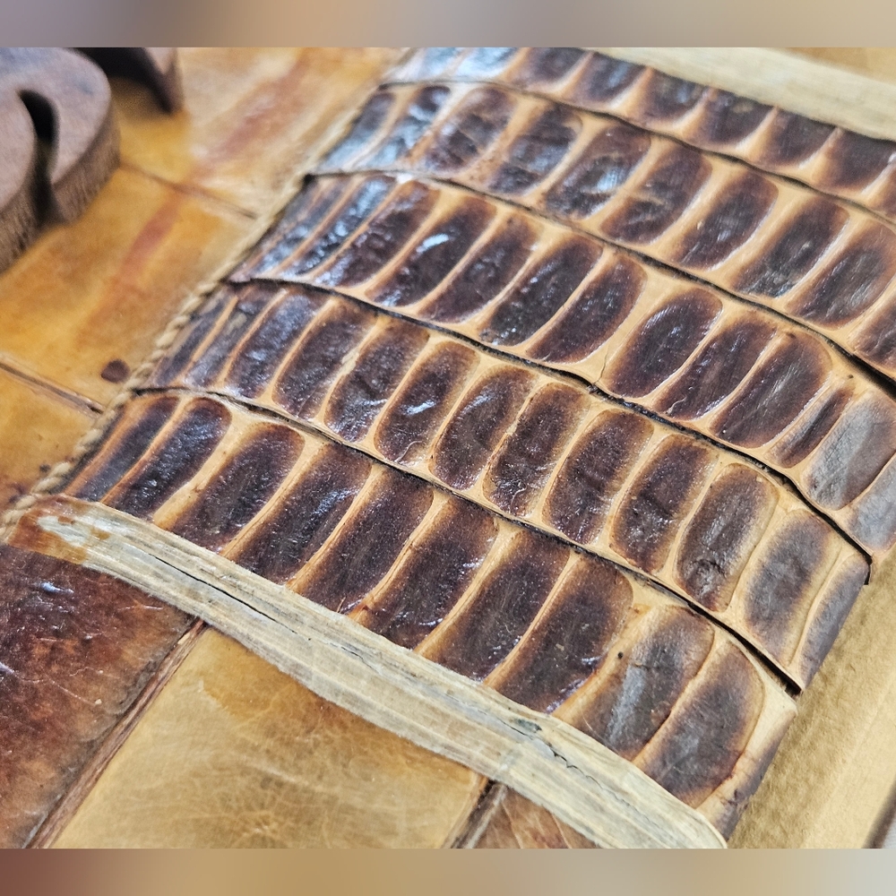 Photo Album Tropical Palm Trees Natural Fiber Pages Binding Cover Bahamas Hawaii - Picture 3 of 13
